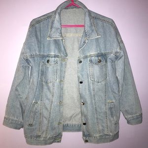 Oversized denim jacket
